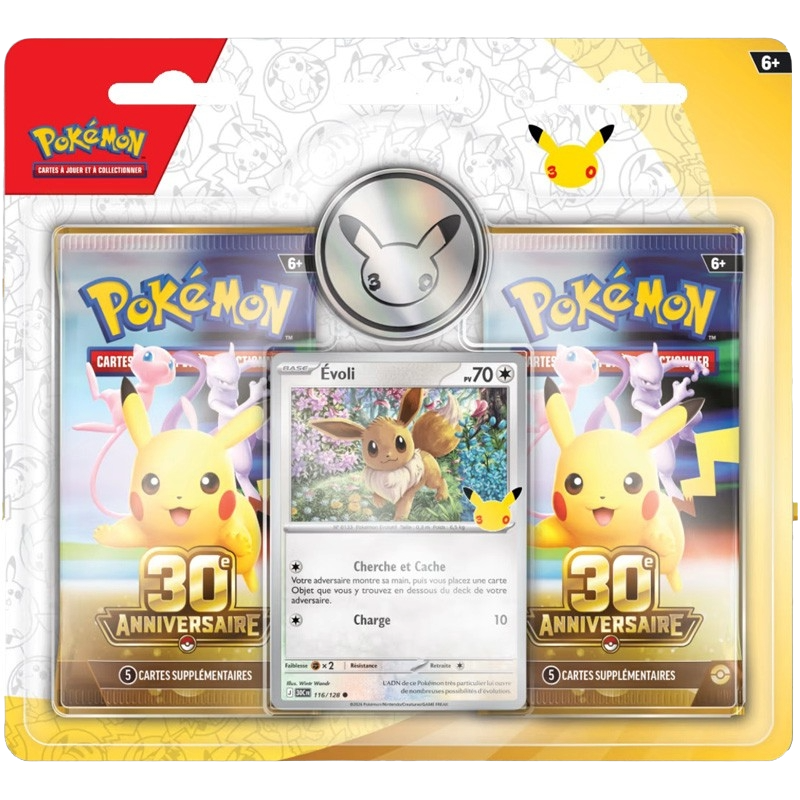 Duopack Évoli Pokémon 30e Anniversaire
