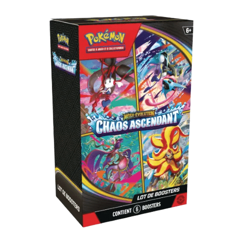 Bundle 6 Boosters Pokémon Chaos Ascendant (ME04) – FR